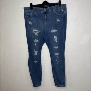 Torrid Woman’s Blue Distressed Jeans Size 22S